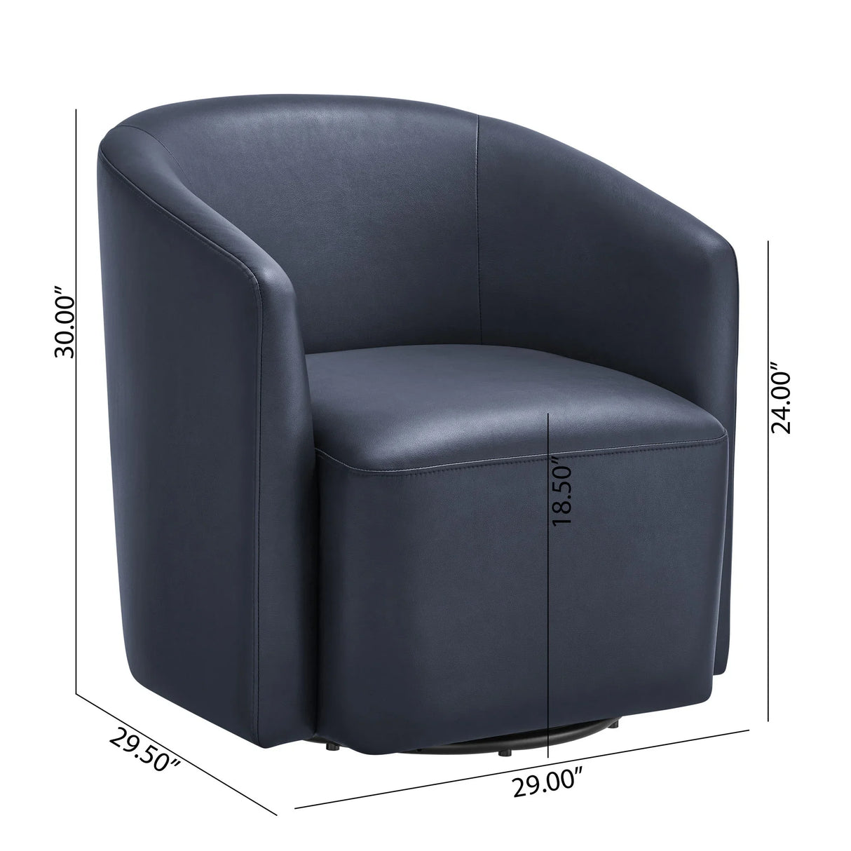 Ardena - Modern Swivel Barrel Chair - Furniture Home Direct