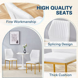 Luxury Simple Chair With Metal Gold Leg - Furniture Home Direct
