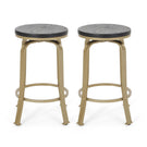 Modern Industrial Counter Stool Set With Swivel Function