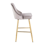 Marcel - Contemporary / Glam Counter Stool (Set of 2) - Gold / Silver - Furniture Home Direct