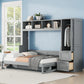 Space Saving Murphy Wall Bed With Closet And Drawers - Furniture Home Direct
