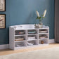 Entryway Shoe Storage Bench, Nine Storage Shelves, Entryway Organizer - Furniture Home Direct