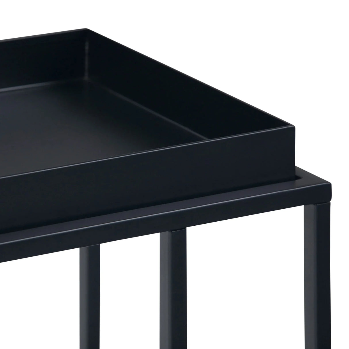 Garner - Tray Top C Side Table - Black - Furniture Home Direct
