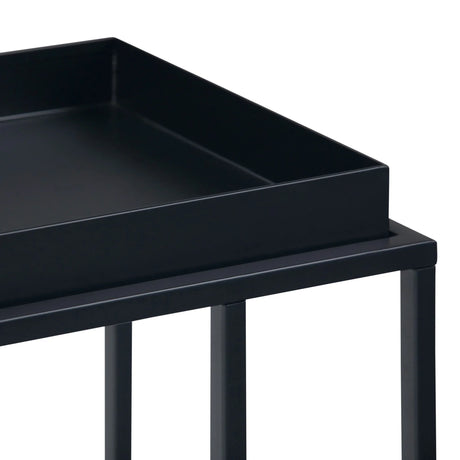 Garner - Tray Top C Side Table - Black - Furniture Home Direct