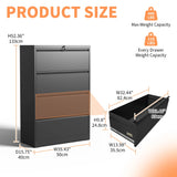 Premium Drawer Metal Lateral File Cabinet With Lock - Furniture Home Direct