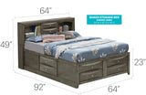 Marilla - Storage Bed With Bookcase Headboard - Furniture Home Direct