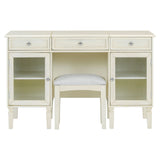 Multi Functional 2 In 1 Vanity Desk With Flip Top Mirror Material - White Oak - Furniture Home Direct