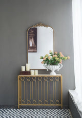 Arch Mirror, Baroque Inspired Wall Decor For Bathroom, Bedroom, Living Room - Furniture Home Direct