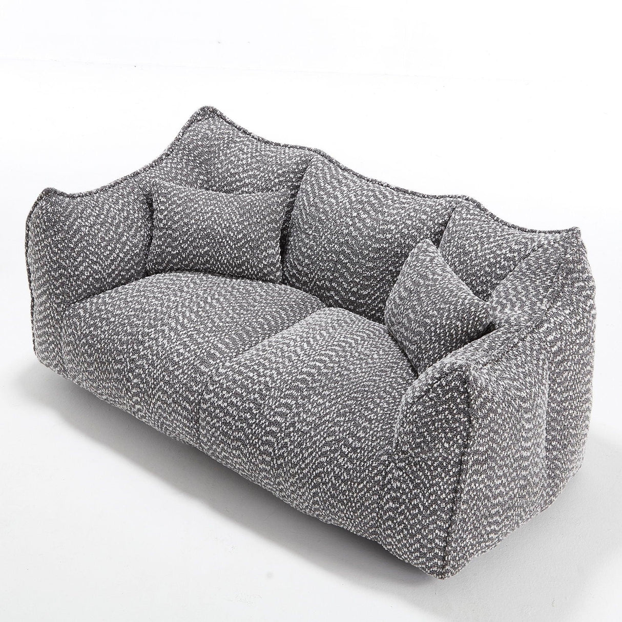 Comfortable Dual Beanbag Chair With High Resilience Foam Core For 2 People - Furniture Home Direct