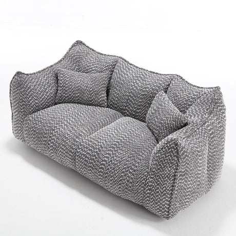 Comfortable Dual Beanbag Chair With High Resilience Foam Core For 2 People - Furniture Home Direct