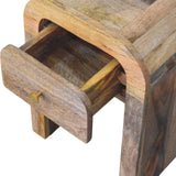 Mini Darcy - Nightstand With Curved Edges - Furniture Home Direct
