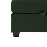 3 Piece Living Room Set With Storage including Sofa, Love Seat and Chair - Green - Furniture Home Direct