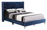 Upholstered Nailhead Trim Chic Bed - Furniture Home Direct