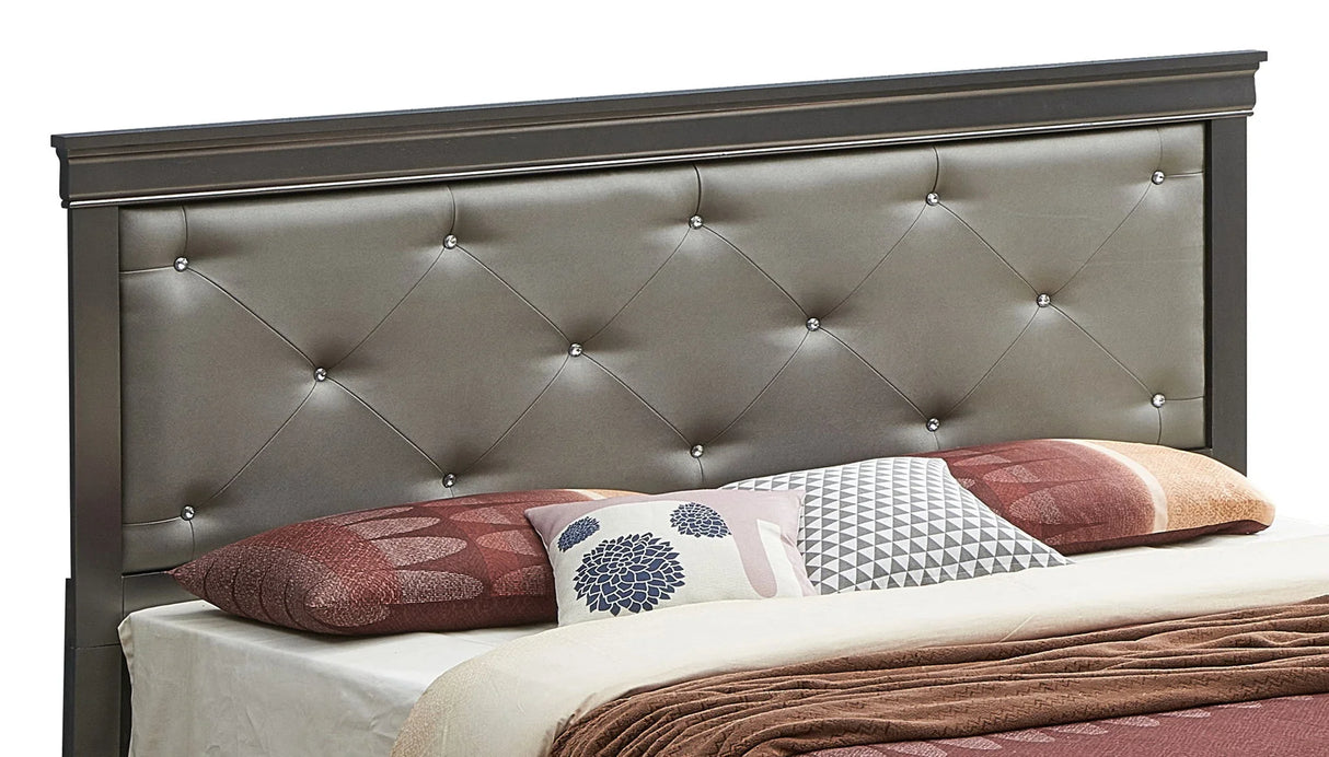 Chic Elegantly Designed Transitional Bed - Furniture Home Direct