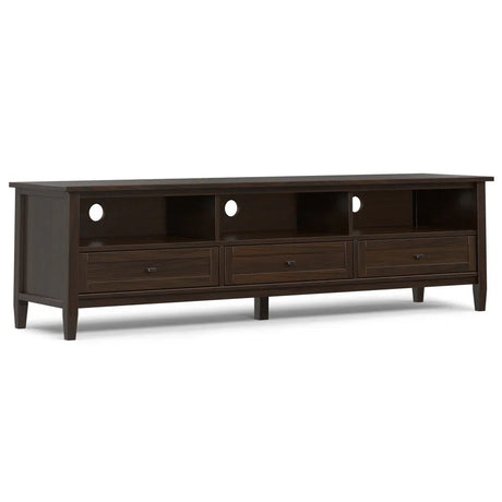 Warm Shaker - Handcrafted Low TV Media Stand - Furniture Home Direct