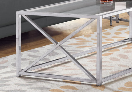 Table, Rectangular, Contemporary & Modern - Chrome - Furniture Home Direct
