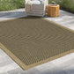 Earth - Indoor / Outdoor Area Rug Polypropylene - Jute / Black - Furniture Home Direct