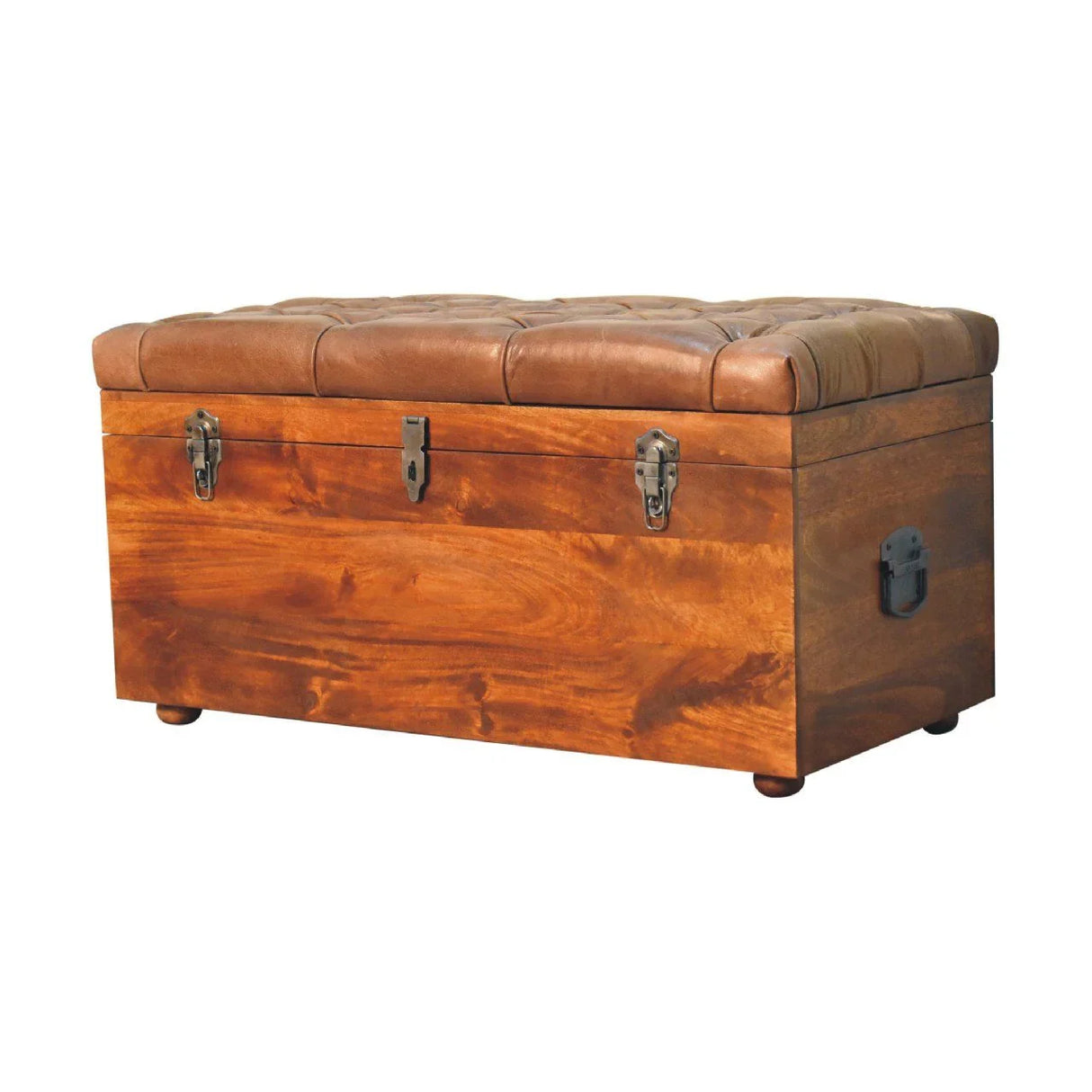 Buffalo - Leather Storage Trunk - Furniture Home Direct