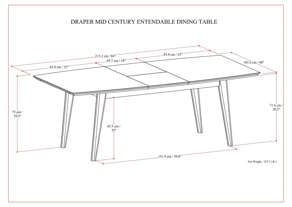 Draper - Rectangular Dining Table - Furniture Home Direct