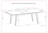 Draper - Rectangular Dining Table - Furniture Home Direct