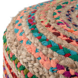 Margo - Handcrafted Round Pouf - Furniture Home Direct