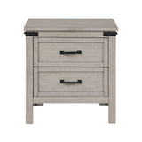 Alexandria - Nightstand, Mountain Mist Finish - Gray - Furniture Home Direct