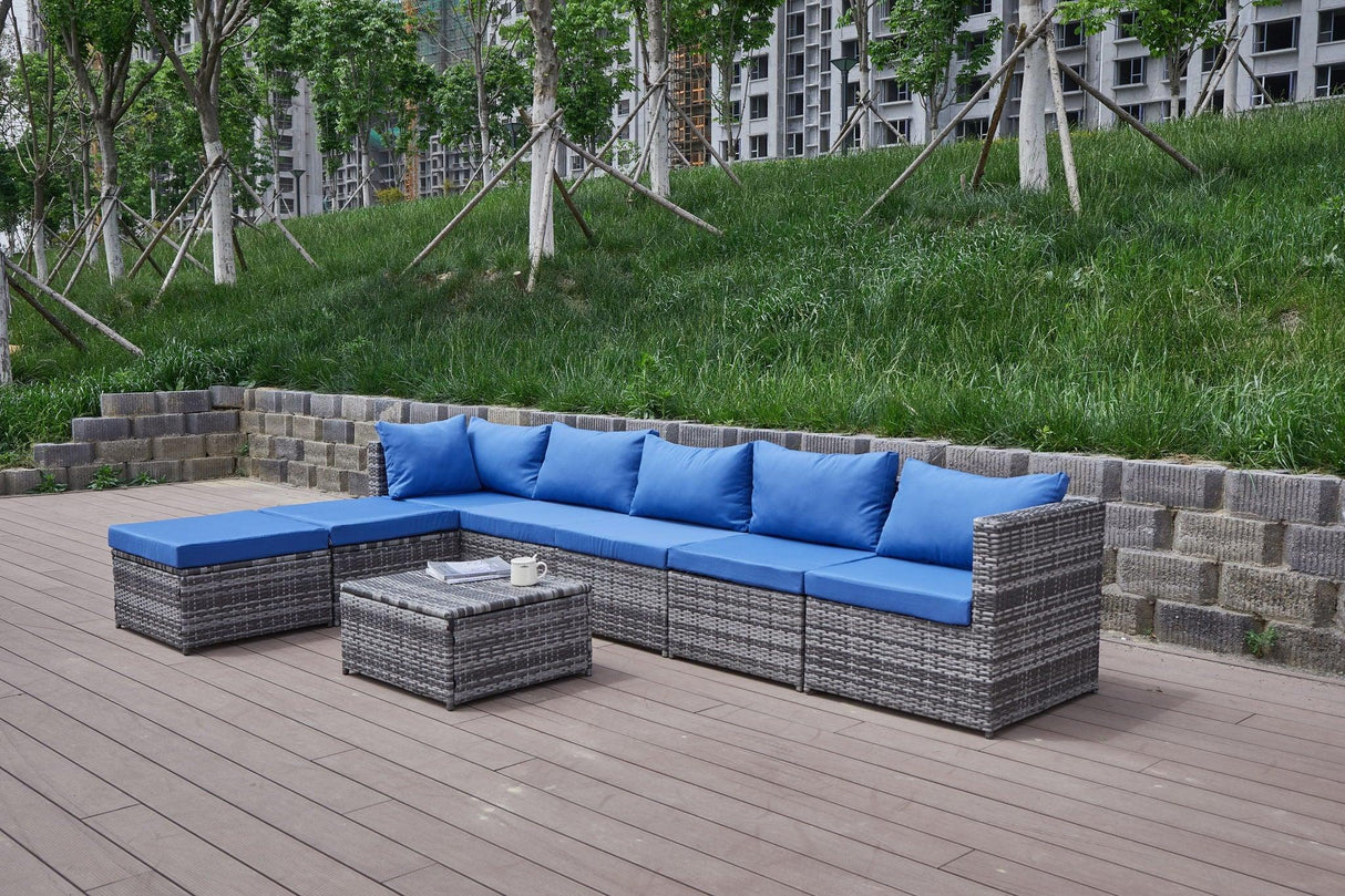 Patio Sofa With Cushions - Furniture Home Direct