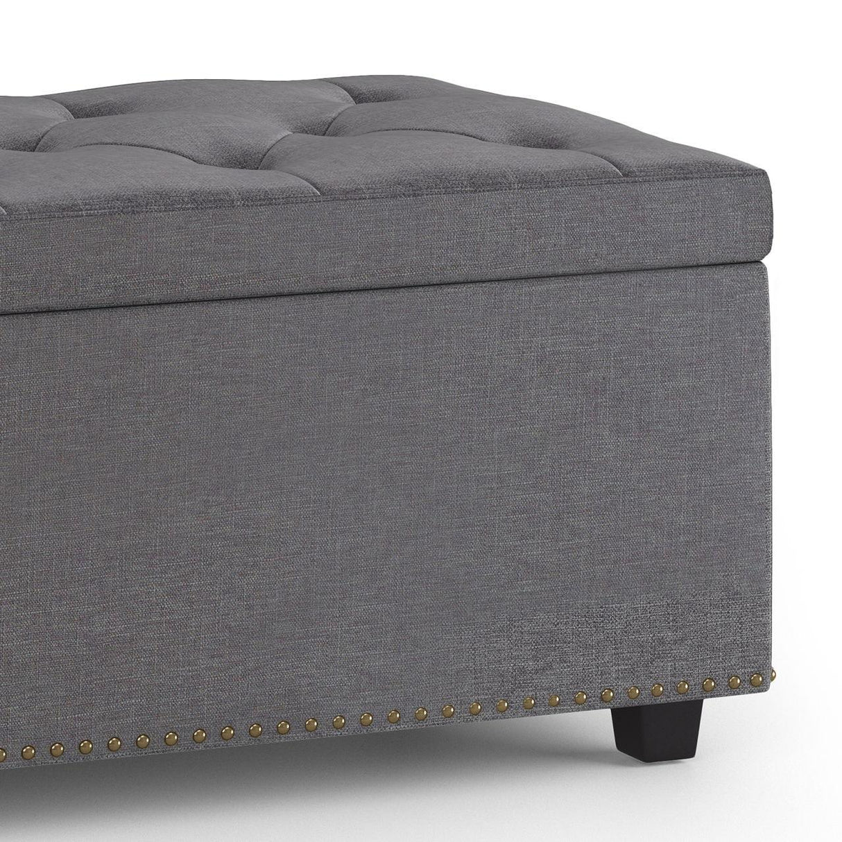 Hamilton - Upholstered Lift Top Rectangular Storage Ottoman - Furniture Home Direct