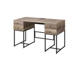Desirre - Wirting Desk With USB Port - Oak - Furniture Home Direct