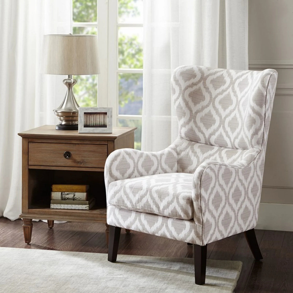 Arianna - Swoop Wing Chair - Furniture Home Direct