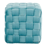 Square Braided Ottoman - - Furniture Home Direct