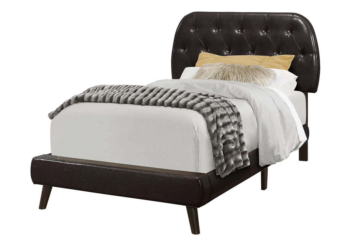 Bed Upholstered Leather Look - Furniture Home Direct