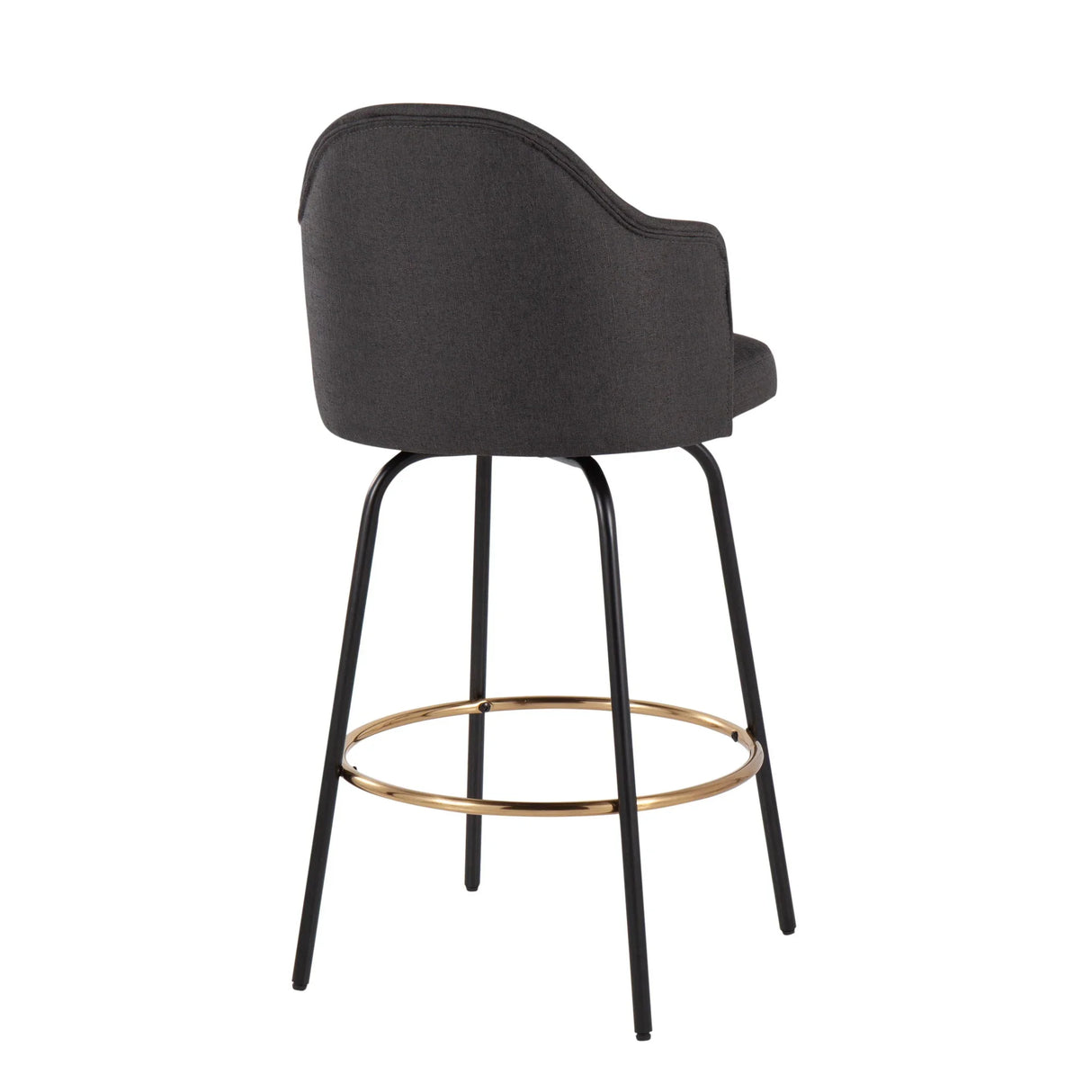 Ahoy - Contemporary Fixed Height Counter Stool Round Footrest (Set of 2) - Furniture Home Direct