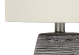 Lighting, Table Lamp, Ceramic, Contemporary - Gray / Cream - Furniture Home Direct