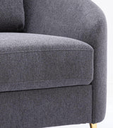 Yuina Gray Linen 3 Pieces Living Room Set - Furniture Home Direct