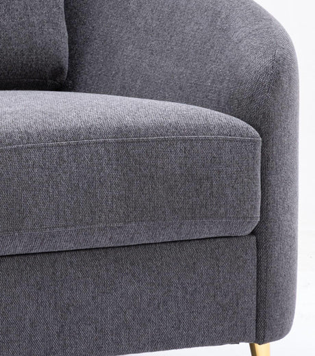 Yuina Gray Linen 3 Pieces Living Room Set - Furniture Home Direct