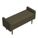 Teddy Velvet Storage Stool With Storage Space For Apartments - Furniture Home Direct