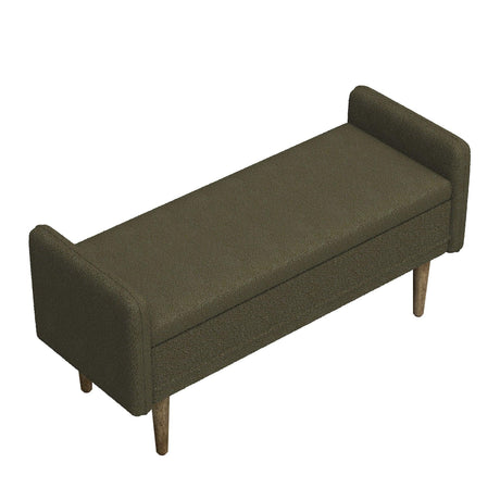 Teddy Velvet Storage Stool With Storage Space For Apartments - Furniture Home Direct