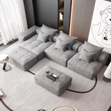 Modern Oversized Diy Combination Modular Sectional Sofa With Pillows - Furniture Home Direct