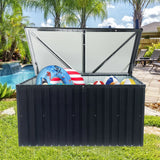 Metal Storage Box Store Large Out Door Use - Black - Furniture Home Direct