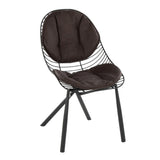 Wired - Contemporary Chair (Set of 2) - Black / Espresso - Furniture Home Direct