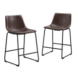 Industrial Counter Stools (Set of 2) - Furniture Home Direct