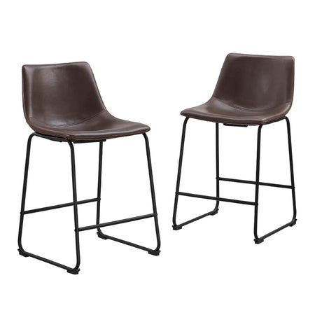 Industrial Counter Stools (Set of 2) - Furniture Home Direct
