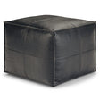 Bowen - Square Pouf - Black - Furniture Home Direct