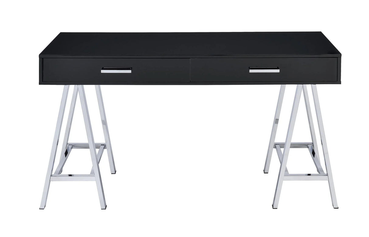 Coleen - High Gloss Writing Desk With USB - Furniture Home Direct