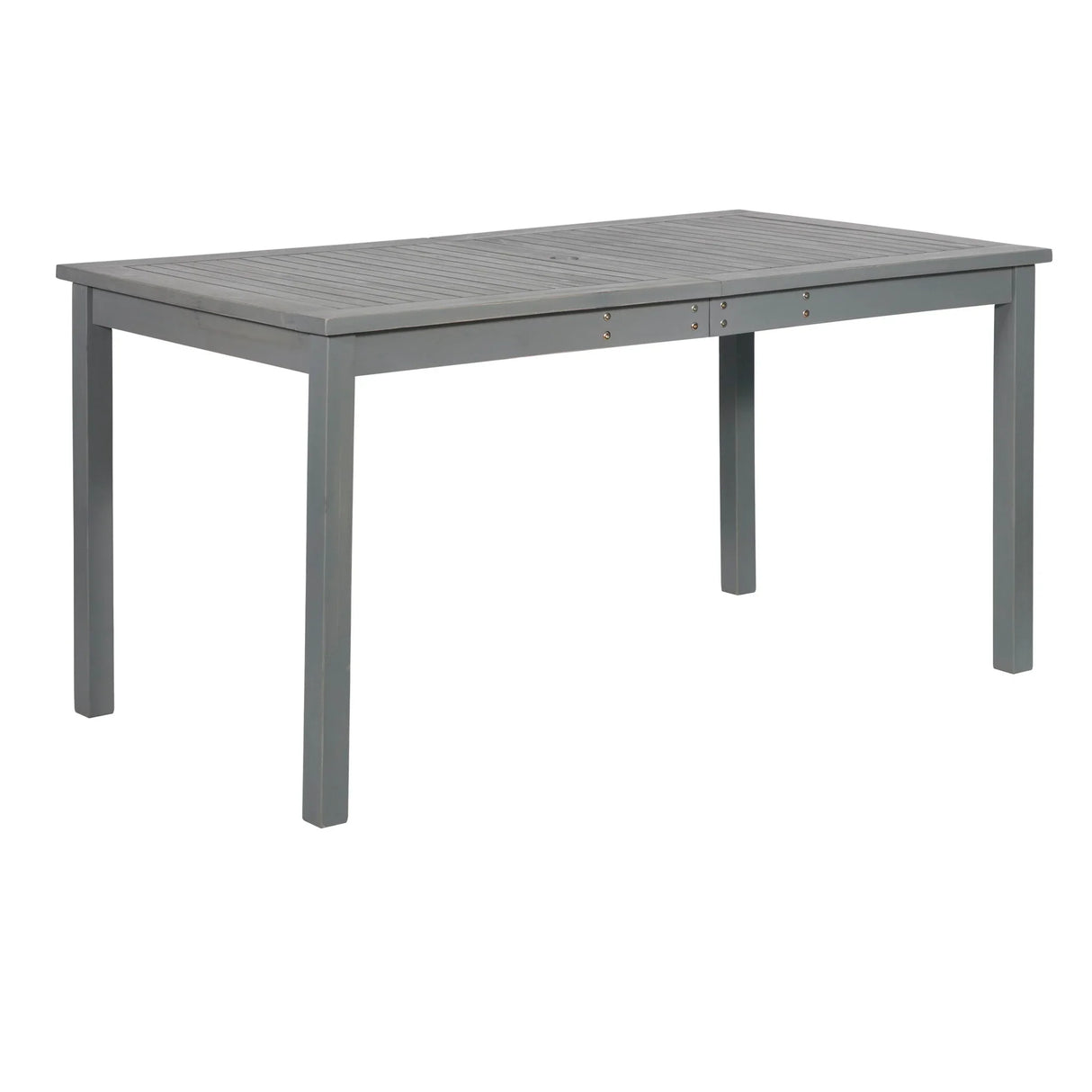 Contemporary Slat Top Acacia Wood Outdoor Dining Table - Furniture Home Direct