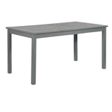 Contemporary Slat Top Acacia Wood Outdoor Dining Table - Furniture Home Direct