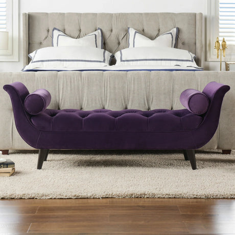 Alma - Tufted Flared Arm Entryway Bench - Furniture Home Direct