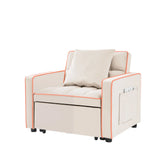 Modern Velvet 3 In 1 Sofa Bed Chair, Adjustable Recliner - Furniture Home Direct