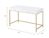 Ottey - High Gloss Writing Desk - Furniture Home Direct